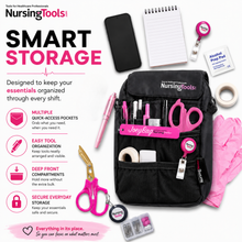Load image into Gallery viewer, Nursingtools Joey Nurse Fanny Pack Multi Compartment Waist Organizer Tool Bag for Students, Practitioners & Medical Professionals (Black)