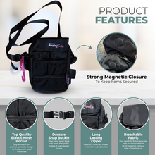 Load image into Gallery viewer, Nursingtools Joey Nurse Fanny Pack Multi Compartment Waist Organizer Tool Bag for Students, Practitioners & Medical Professionals (Black)