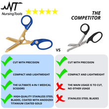 Load image into Gallery viewer, Hummingbird 4 in 1 Medical Scissors with Premium Badge Reel