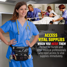 Load image into Gallery viewer, Kangapak Nurse Fanny Pack Multi Compartment Waist Organizer Tool Bag
