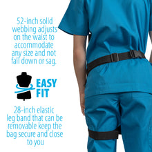 Load image into Gallery viewer, Boogie Bag Nurse Fanny Pack with Elastic Leg Band