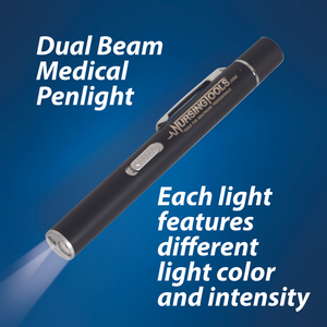Dual Beam Rechargeable Penlight with Pupil Gauge & 4 cm Measurements