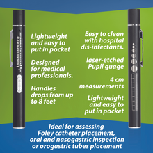 Load image into Gallery viewer, Dual Beam Rechargeable Penlight with Pupil Gauge & 4 cm Measurements