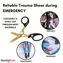 Load image into Gallery viewer, 2-Pack Hummingbird 4-in-1 Medical Scissors - Compact Pocket Size Trauma Shears

