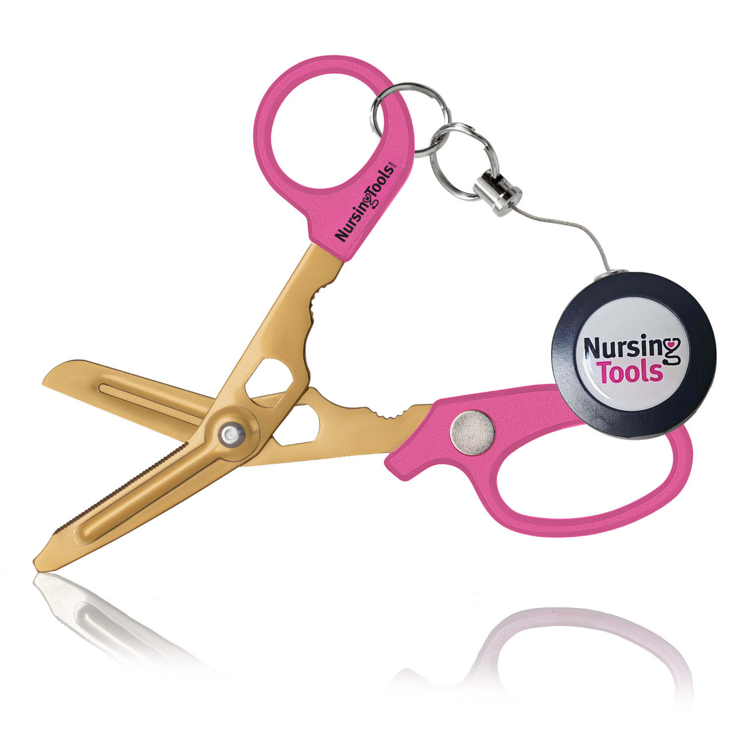 Mini Folding Scissors - Attach to Badge Reel or Keychain - Small but Sharp