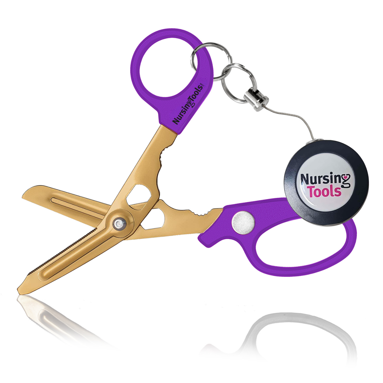 Hummingbird 4 in 1 Medical Scissors with Premium Badge Reel – Nursingtools