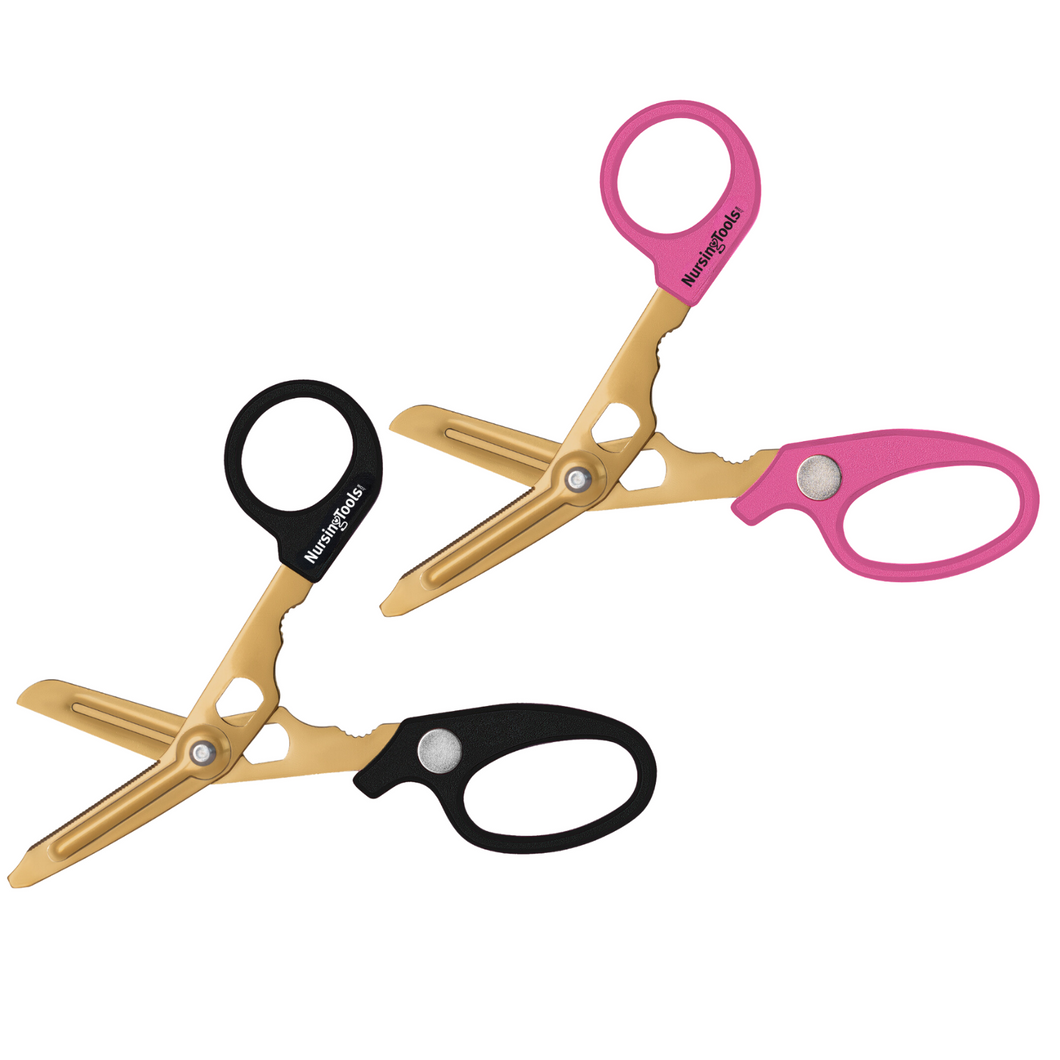 2-Pack Hummingbird 4-in-1 Medical Scissors - Compact Pocket Size Trauma Shears