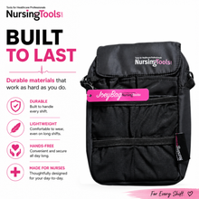 Load image into Gallery viewer, Nursingtools Joey Nurse Fanny Pack Multi Compartment Waist Organizer Tool Bag for Students, Practitioners &amp; Medical Professionals (Black)
