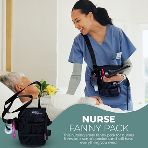 Omni Kyr Nurse Fanny Pack Organizer - Waterproof Waist Pack With Multiple Pockets For Medical Tools