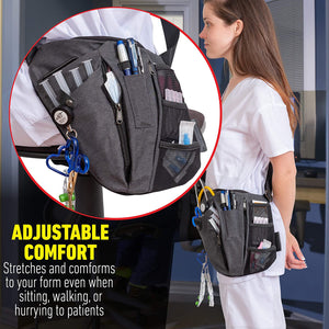 Crossbody Fanny Pack for Nurses, Student & Medical Professionals Grey