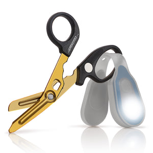 Hummingbird 4 in 1 Medical Scissors - Trauma Shears with Clip-on LED Flashlight