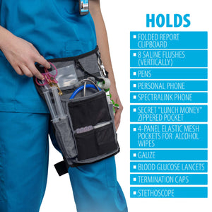 Boogie Bag Nurse Fanny Pack with Elastic Leg Band