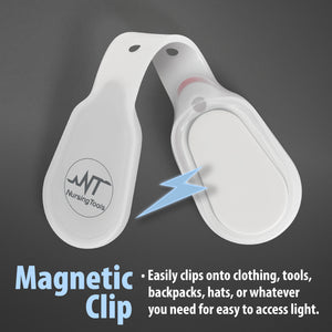 Nursingtools LED Clip-on Flashlight with Strong Magnet