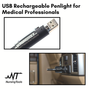 Hummingbird 4 in 1 Medical Scissors with Nurse Badge Reel & Penlight